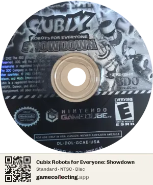 Cubix Robots for Everyone: Showdown Nintendo GameCube, NTSC disc
