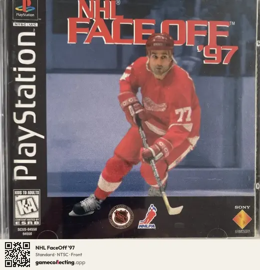 NHL FaceOff '97 PlayStation, NTSC box front