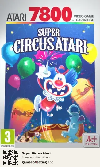 Super Circus Atari Atari 7800, PAL box front