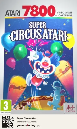 Super Circus Atari Atari 7800, PAL box front