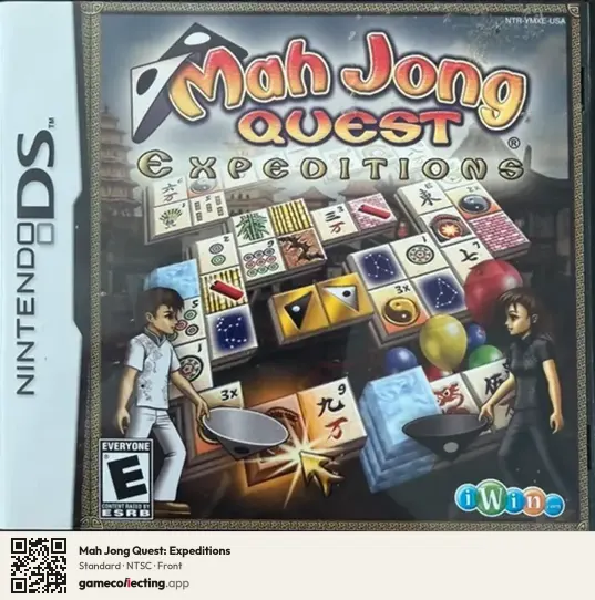 Mah Jong Quest: Expeditions Nintendo DS, NTSC box front