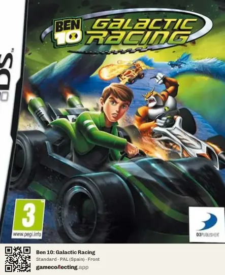 Ben 10: Galactic Racing Nintendo DS, Spain box front