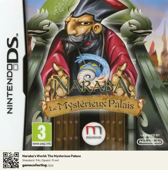 Naraba's World: The Mysterious Palace Nintendo DS, Spain box front