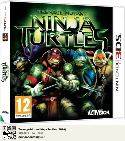 Teenage Mutant Ninja Turtles (2014) Nintendo 3DS, PAL box front