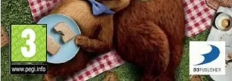 Yogi Bear, the PEGI square on its front