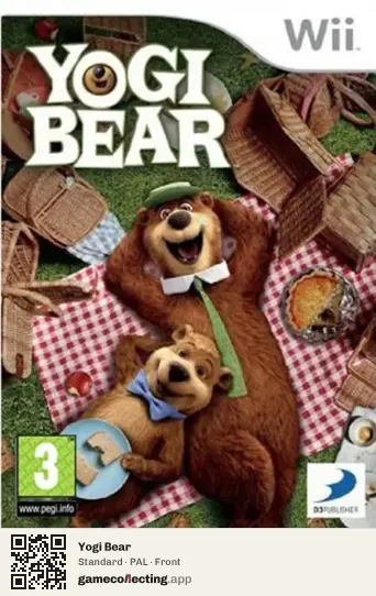 Yogi Bear Nintendo Wii, PAL box front