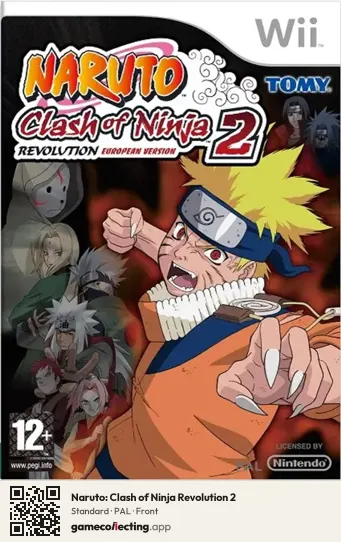 Naruto: Clash of Ninja Revolution 2 Nintendo Wii, PAL box front