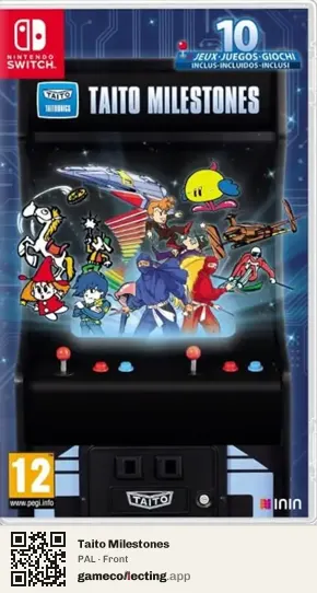 Taito Milestones Nintendo Switch, PAL box front