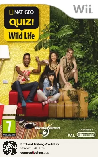 Nat Geo Challenge! Wild Life Nintendo Wii, PAL box front