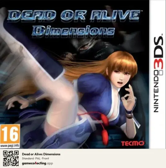 Dead or Alive: Dimensions Nintendo 3DS, PAL box front