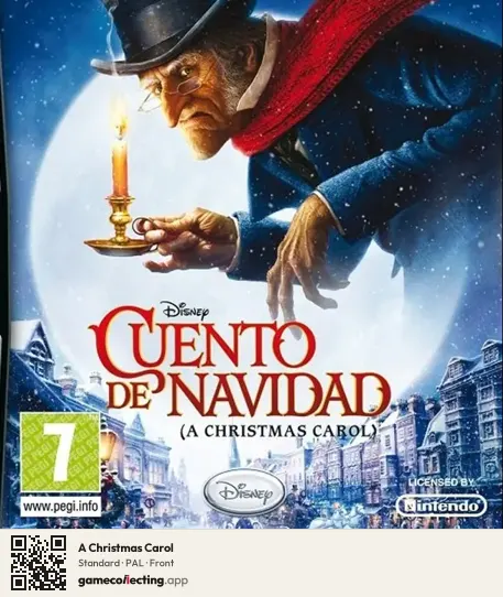 A Christmas Carol Nintendo DS, PAL box front