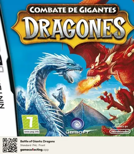 Battle of Giants: Dragons Nintendo DS, PAL box front