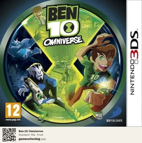 Ben 10: Omniverse Nintendo 3DS, PAL box front
