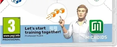 Professor Rubik's Brain Fitness, the PEGI square on its front