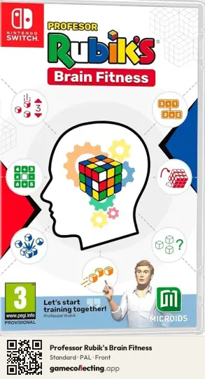 Professor Rubik's Brain Fitness Nintendo Switch, PAL box front