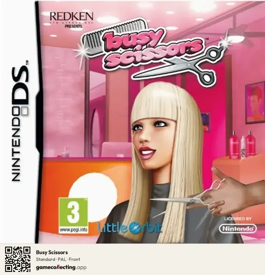 Busy Scissors Nintendo DS, PAL box front