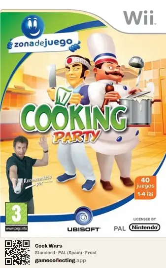 Cook Wars Nintendo Wii, Spain box front