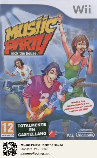 Musiic Party: Rock the House Nintendo Wii, PAL box front
