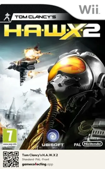 Tom Clancy's H.A.W.X 2 Nintendo Wii, PAL box front