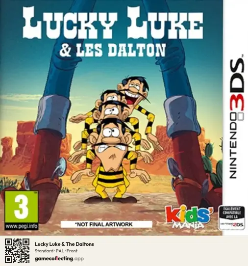 Lucky Luke & The Daltons Nintendo 3DS, PAL box front