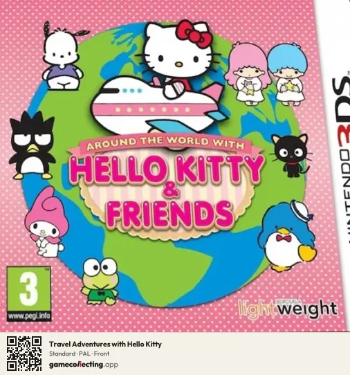 Travel Adventures with Hello Kitty Nintendo 3DS, PAL box front