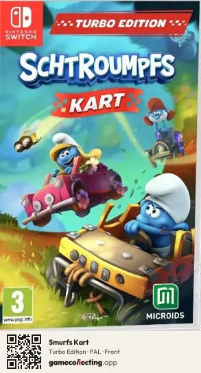 Smurfs Kart Nintendo Switch, PAL box front