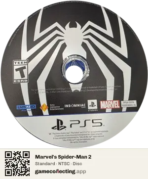 Marvel's Spider-Man 2 PlayStation 5, NTSC disc