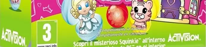 Squinkies, the PEGI square on its front
