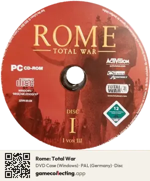 Rome: Total War Computer, PAL disc