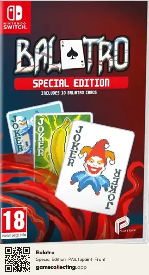 Balatro Nintendo Switch, Spain box front
