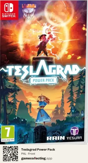 Teslagrad Power Pack Nintendo Switch, PAL box front