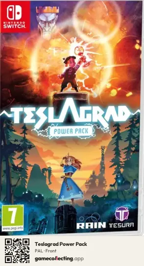 Teslagrad Power Pack Nintendo Switch, PAL box front