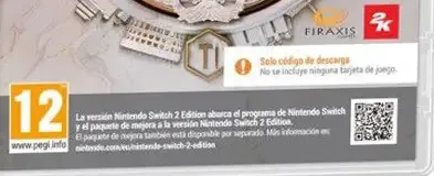 Sid Meier's Civilization VII, the PEGI square on its front