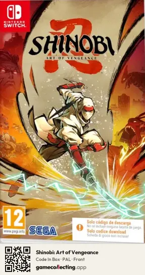 Shinobi: Art of Vengeance Nintendo Switch, PAL box front