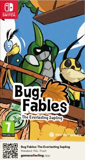 Bug Fables: The Everlasting Sapling Nintendo Switch, PAL box front