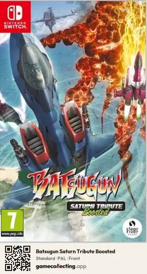 Batsugun Saturn Tribute Boosted Nintendo Switch, PAL box front