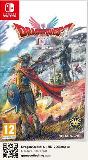 Dragon Quest I & II HD-2D Remake Nintendo Switch, PAL box front