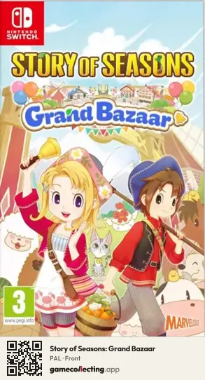Story of Seasons: Grand Bazaar Nintendo Switch, PAL box front