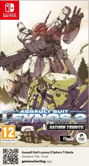 Assault Suit Leynos 2 Saturn Tribute Nintendo Switch, PAL box front