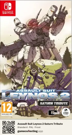 Assault Suit Leynos 2 Saturn Tribute Nintendo Switch, PAL box front