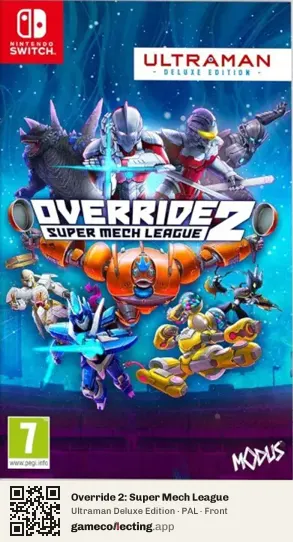 Override 2: Super Mech League Nintendo Switch, PAL box front