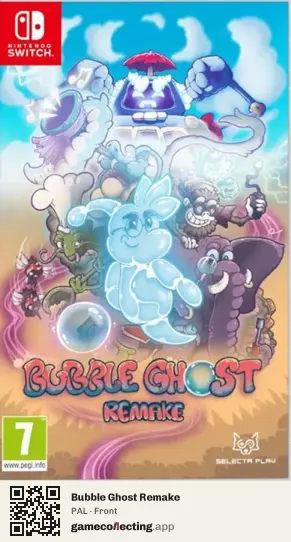 Bubble Ghost Remake Nintendo Switch, PAL box front