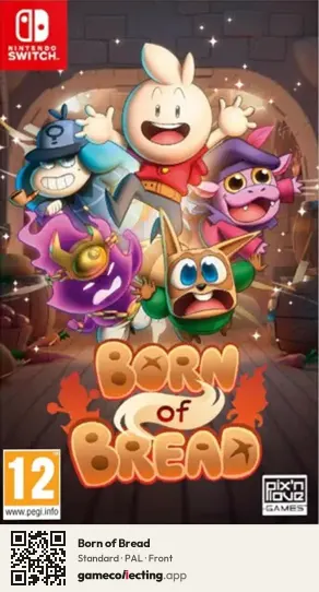 Born of Bread Nintendo Switch, PAL box front
