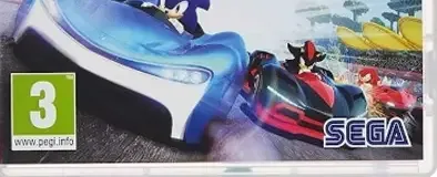 Team Sonic Racing, the PEGI square on its front