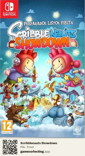 Scribblenauts Showdown Nintendo Switch, PAL box front