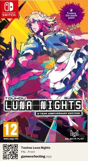 Touhou Luna Nights Nintendo Switch, PAL box front