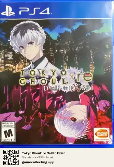 Tokyo Ghoul: re Call to Exist PlayStation 4, NTSC box front
