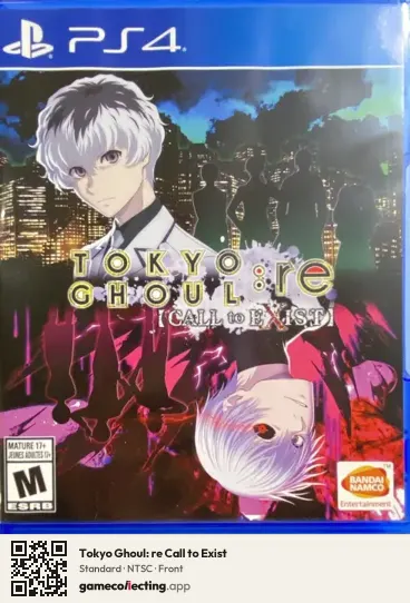 Tokyo Ghoul: re Call to Exist PlayStation 4, NTSC box front