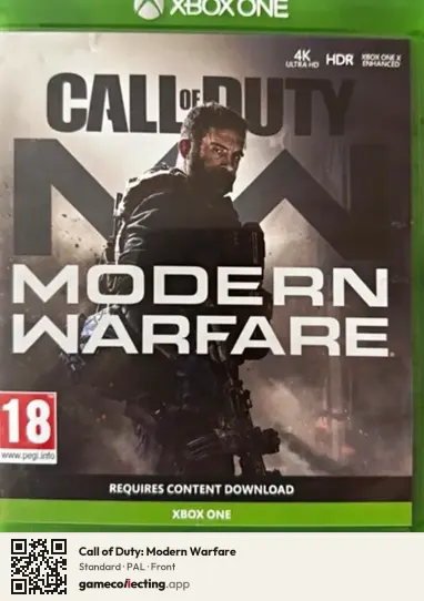 Call of Duty: Modern Warfare Xbox One, PAL box front