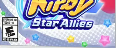 Kirby Star Allies, the ESRB box on its front